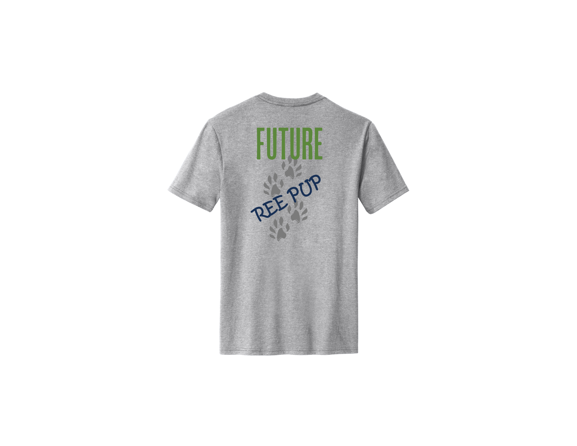 Back of 2026 Infant and Toddler Future REE Pup shirt